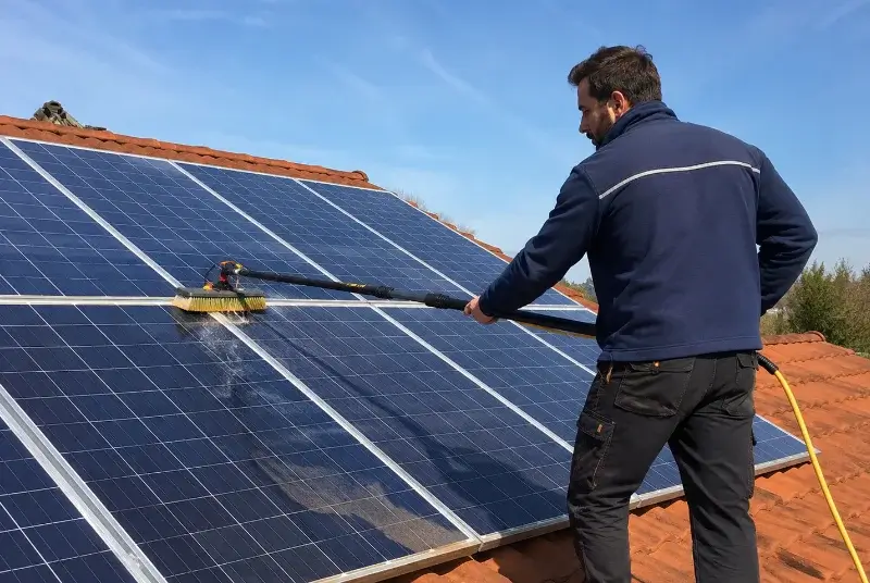 Nettoyage et entretien de panneaux solaires à Lesperon